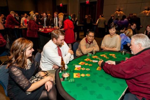 blackjack tables and dealers Indiana rentals